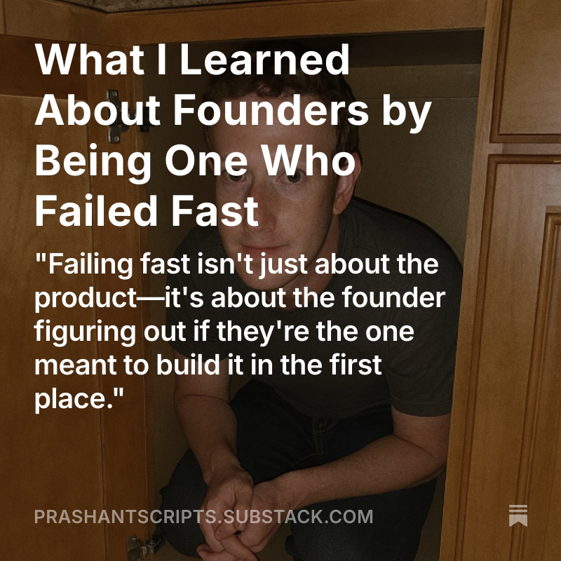 What I Learned About Founders by Being One Who Failed Fast